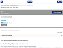 Tablet Screenshot of kyriad-lyon-sud-saint-genis-laval.fr